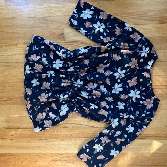 Sienna Sky Floral Wrap Top - Picture 3 of 4